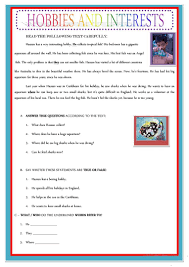 Hobbies And Interests English Esl Worksheets In 2020 Hobbies And Interests Hobbies Quote Easy Hobbies