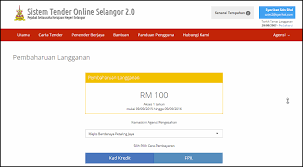 Jabatan agama islam selangor (jais). Sistem Tender Online Selangor