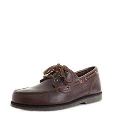 Sebago Mens Foresider Brown Gum Leather Waxed Boat Shoes