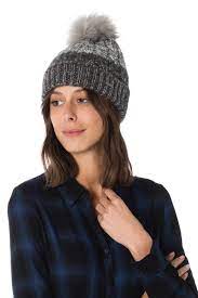 Est dans votre panier ! Bonnet Femme Accessoires Redskins Bonnet Gwyneth Noir Gris Cuir City Com