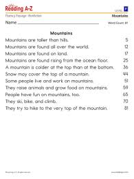 fluency passage assessments reading a z