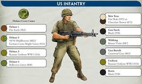 4 2 Mortar Platoon Vus717 Paint Charts Vietnam War Photos Military Drawings