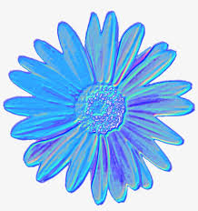 Blue Daisy Flower Tumblr Aesthetic Vaporwave Iridescent Blue Aesthetic Tumblr Transparent 1024x1024 Png Download Pngkit
