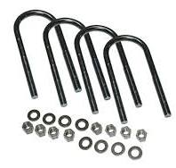 RealTruck SUPERLIFT SUSPENSION U-Bolt Kit | Round U-Bolts 5/8 x 3-1/8 x 11  | 11244 | 4 Pack of U-Bolts with Hardware