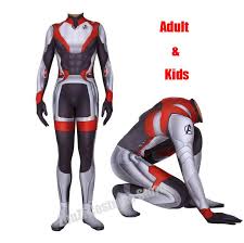 Us 14 26 8 Off High Quality Men Boys The Avengers 4 Endgame Quantum Realm Superhero Cosplay Costume Superhero Zentai Bodysuit Suit Jumpsuits In