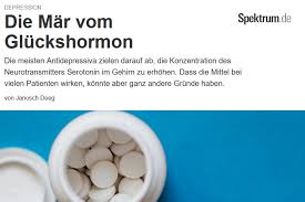 Die krankheit besteht über längere zeit und bessert sich ohne behandlung meist nicht von alleine. Spektrum Der Wissenschaft Depressionen Und Serotonin Apk Munchen