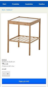 Nesna Night Stand From Ikea Maybe Paint This A Nice Colour And Put Some Reading Material On The Shelf Nattbord Ikea Nattbord Ikea