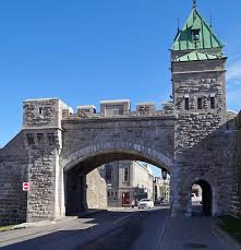La Porte Kent 1879 Sur La Rue Dauphine A Quebec The Kent Gate 1879 On Dauphine Street In Quebec Canada Travel Old Quebec Quebec City