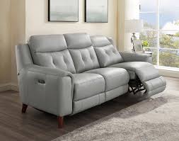 Frame constructions have been rigorously tested to simulate the home and transportation environments for improved durability. Silver Gray Genuine Leather Power Reclining Sofa Chair Set 2p Torino Hydeline Torino Set 2