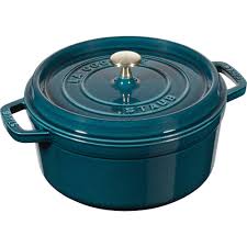 Staub square terrine mold 15x11 cm black innenemaillierung. Staub Round Cocotte La Mer 20cm 2 2l For 318 95 Everten