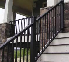 Choose trex signature® aluminum posts (which include a cap and skirt) for steps 1 & 2 and pair with a rail and baluster kit or a rail and rod kit (step 3). Afco Series 100 Afco Aluminum Railing Kits Adjustable Stair