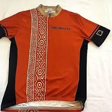 details about mens peets coffee tea cycling shirt size l xl orange tan by voler