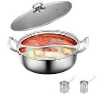 Amazon.com: Dual Sided Soup Cookware Two-flavor Chinese ...