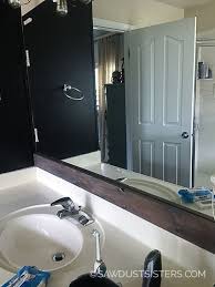 Diy Stick On Mirror Frame Bathroom Makeover Small Bathroom Decor Bathroom Remodel Master