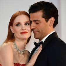 Jessica Chastain responds to Oscar Isaac red-carpet photos