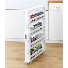 Wooden Can Organizer Spice Rack Slim Rolling Kitchen Cart Walmart Com In 2020 Rolling Kitchen Cart Kitchen Roll Spice Rack