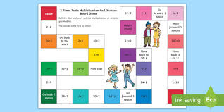 Games are a fun and valuable way for children to revise and apply math knowledge and skills. 2 Times Tables Game Times Table Board Games Ks1