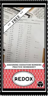 Redox Oxidation Numbers Practice Worksheet Practices Worksheets Chemistry Lessons Flirting Quotes Funny