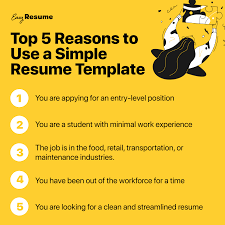 Whichever basic resume format you go with the concept template is ready and waiting for you to use in our state of the art resume builder. Simple Resume Templates Formats For 2021 Easy Resume