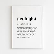 Digital Download Geologist Definition Poster Office Decor Etsy Geologists Geologist Gifts Etsy