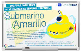 Submarino Amarillo Con Mayusculas Y Sin Resaltes Mayusculas Ortografia Cursiva