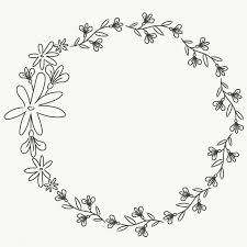 Black And White Transparent Floral Wreath Png Pin On Png