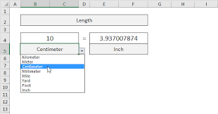 Cm to inches in Excel (Easy Converter)