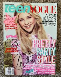 Chloe Grace Moretz December January 2012 Carrie Signed Teen Vogue Magazine  PSA A