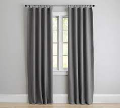 Classic Belgian Flax Linen Drape Potterybarn Rod Pocket Curtains Drapes And Blinds Drapes Curtains