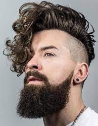 13 Funky Hairstyles For Awkward Beard Growth Phase Hair Styles Undercut Curly Hair Undercut Hairstyles