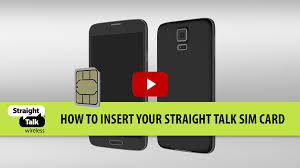 Put your sim card into the tray and insert the tray back into the device. How To Install A Sim Card Straight Talk Wireless