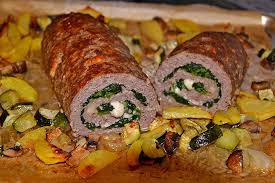 Hackbraten Roulade Mit Spinat Von Sivi Chefkoch Hackbraten Rezepte Rouladen Rezept