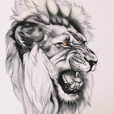 Finished Custom Portrait Of A Lion Artbyemilyschumann Lion Head Tattoos Lion Art Tattoo Lion Tattoo