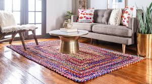 Not to mention, this material is durable under moving furniture and high traffic. Multi 7 X 10 Braided Chindi Rug Area Rugs Rugs Com Jute Floor Rugs Diy Rug Floor Rugs