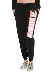Don T Get Mad Get Comfy These Black Jogger Pants From I Dragon Ball Z I Feature A Badman Vegeta Design On Girls Jogger Pants Black Jogger Pants Pants