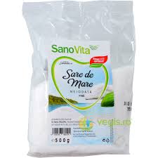 Sarea de mare este cel mai comun ingredient, care se găsește în orice bucătărie. Sare De Mare Fina Neiodata 500g Sanovita Vegis Ro