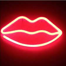 Led Light Lips Sign Color Red Size Os In 2021 Light Decorations Led Decorative Lights Neon Signs