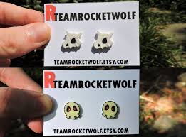 Cubone Duskull Skull Pokemon Video Game Earrings Pokemon Video Games Pokemon Ghost Type Pokemon