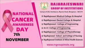 Innovations in research, surgical options and clinical trials give women many more options. National Cancer Awareness Day 2020 Rajarajeswari College Of Physiotherapy