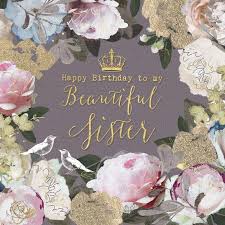 Birthday Blessings For Sister A Pretty Floral Birthday Card For Sisters Featuring A Gorgeous Flower Garland With Caption Happy Birthday Greetings Happy Birthday Sister Birthday Greetings