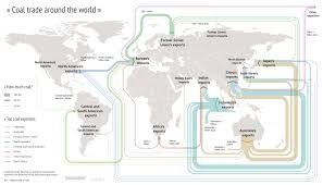 mapped the global coal trade carbon brief