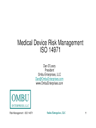 Uphold your reputation, anticipate what's ahead, and improve business performance. Medical Device Risk Management Using Iso 14971 Pdf Risk Management Quality Management System