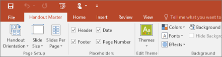 Powerpoint präsentation handout vorlage word. Create Or Change A Presentation S Handout Powerpoint