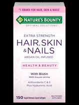 Support healthy hair, skin and nails with nature made® biotin 1000 mcg softgels. Hair Skin Nails