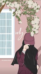 Di situs mewarnai.id ada banyak sketsa gambar hitam putih yang belum diwarnai. Best Muslimah Cartoon Hijabs Art Elinotes Review