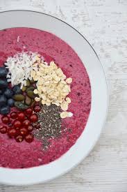 Smoothie Bowl Aux Fruits Rouges Smoothie Bol Alimentation Encas Sains