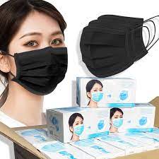 Amazon Com 2000 Pcs Disposable Face Cover 3 Ply Filter Non Medical Breathable Earloop Black Face Masks Black 2000 Industrial Scientific