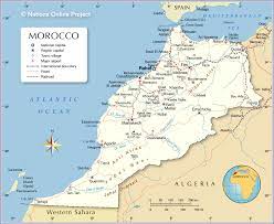 Morocco 1830 (1mb) marocco from observations in 1830 with inset map of city of marocco (marraksh blad kibira) from the journal of. Political Map Of Morocco Nations Online Project