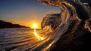 4k Wallpaper For Pc 3840x2160 Ideas 4k Waves Wallpaper Sunset Waves Cool Desktop Backgrounds