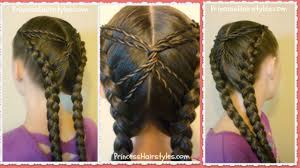 Start by crossing the right strand under the middle one, and then doing the same with the left. Hourglass Braid Hairstyle Tutorial Cute Hairstyles Youtube